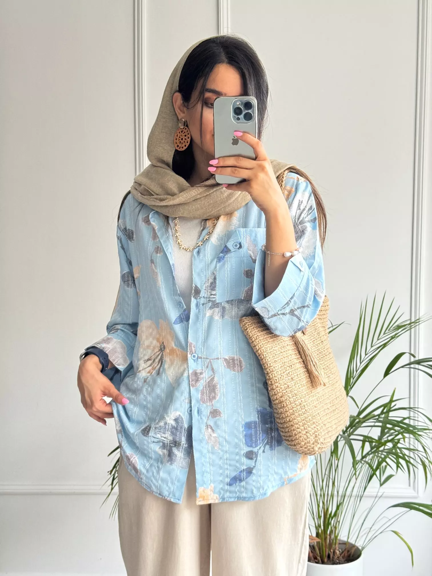 مانتو شومیزی گندم